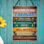 Funny Welcome To Our Caravan Sign Novelty Caravan Sign Welcome