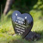 Special Mum Graveside Memorial Marker Acrylic Grave Heart Plaque Special Mum Graveside Memorial Marker Acrylic Grave Heart Plaque