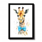 Safari Animals Boys Nursery Bedroom Prints Personalised Name 