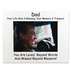 Dad Memorial Photo Frame In Memory Gift For Dad Daddy Family