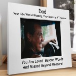 Dad Memorial Photo Frame In Memory Gift For Dad Daddy Family