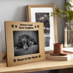 Dog Memorial Photo Frame 7x5 Wooden Frame Pet Remembrance 