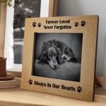 Dog Memorial Photo Frame 7x5 Wooden Frame Pet Remembrance 