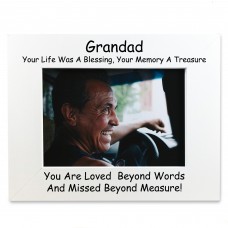 Grandad Memorial Photo Frame In Memory Gift For Grandad Family