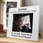 Grandad Memorial Photo Frame In Memory Gift For Grandad Family