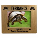 Tortoise Photo Frame Personalised Memorial Gift Tortoise Gifts