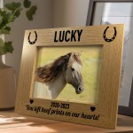 Personalised Horse Pony Memorial 7x5 Photo Frame Gift for Pet