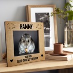 Hamster Memorial Photo Frame Personalised Pet Memorial Gift