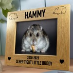 Hamster Memorial Photo Frame Personalised Pet Memorial Gift