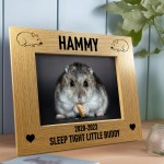 Hamster Memorial Photo Frame Personalised Pet Memorial Gift