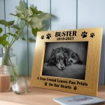 Personalised Pet Memorial Photo Frame Dog Memorial Gifts 7x5 