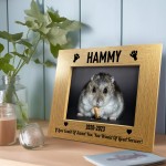 Personalised Hamster Memorial Photo Frame Pet Memorial Gift