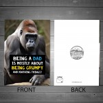 Funny Fathers Day Birthday Card For Dad Daddy Novelty Card