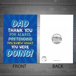 Funny Dad Card Birthday Card For Dad From Daughter Son Funny