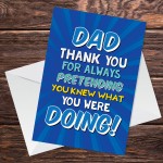 Funny Dad Card Birthday Card For Dad From Daughter Son Funny