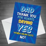 Funny Dad Card From Daughter Son Birthday Fathers Day Christmas
