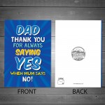 Funny Dad Card From Daughter Son Birthday Fathers Day Christmas
