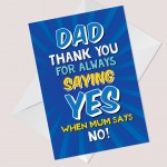 Funny Dad Card From Daughter Son Birthday Fathers Day Christmas