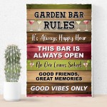 Funny Garden Bar Wall Plaque Bar Accessories for Garden Bar