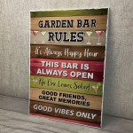 Funny Garden Bar Wall Plaque Bar Accessories for Garden Bar