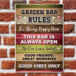 Funny Garden Bar Wall Plaque Bar Accessories for Garden Bar