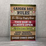 Funny Garden Bar Wall Plaque Bar Accessories for Garden Bar