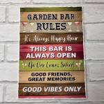 Funny Garden Bar Wall Plaque Bar Accessories for Garden Bar