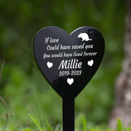 PERSONALISED Gerbil Memorial Outdoor Garden Grave Stake Pet Mem