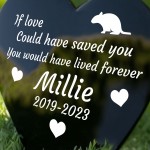 PERSONALISED Gerbil Memorial Outdoor Garden Grave Stake Pet Mem