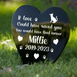 PERSONALISED Cat Kitten Memorial Outdoor Garden Grave Stake