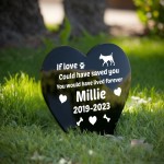 PERSONALISED Dog Puppy Memorial Outdoor Garden Grave Stake