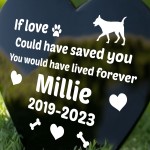 PERSONALISED Dog Puppy Memorial Outdoor Garden Grave Stake