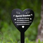 Grandad Graveside Heart Plaque Grave Marker Memorial Decoration