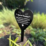 Grandad Graveside Heart Plaque Grave Marker Memorial Decoration