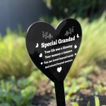 Grandad Graveside Heart Plaque Grave Marker Memorial Decoration