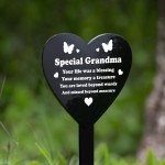 Graveside Plaque For Grandma Grave Marker Memorial Decorations
