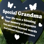 Graveside Plaque For Grandma Grave Marker Memorial Decorations