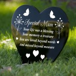 Graveside Remembrance Plaque For Mum Grave Marker Memorial