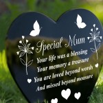 Graveside Remembrance Plaque For Mum Grave Marker Memorial