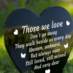 Graveside Memorial Heart Stake Plaque For Mum Dad Nan Grandad