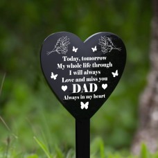 Dad Memorial Plaque Graveside Marker Decoration Grave Outdoor
