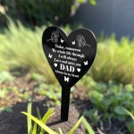 Dad Memorial Plaque Graveside Marker Decoration Grave Outdoor