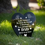 Dad Memorial Plaque Graveside Marker Decoration Grave Outdoor