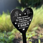 Dad Memorial Plaque Graveside Marker Decoration Grave Outdoor