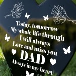 Dad Memorial Plaque Graveside Marker Decoration Grave Outdoor