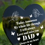 Dad Memorial Plaque Graveside Marker Decoration Grave Outdoor