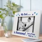 Personalised Dad Photo Frame 7x5 Photo Frame Fathers Day Gift