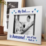 Personalised Dad Photo Frame 7x5 Photo Frame Fathers Day Gift