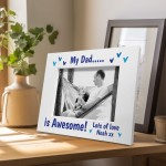 Personalised Dad Photo Frame 7x5 Photo Frame Fathers Day Gift