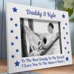 Personalised Dad Photo Frame Novelty Gift For Dad Birthday